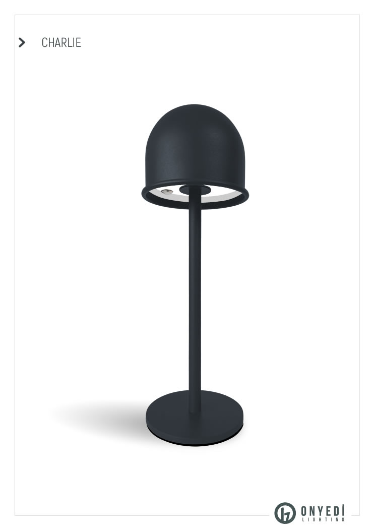 Charlie Şarjlı Masa Lambası01