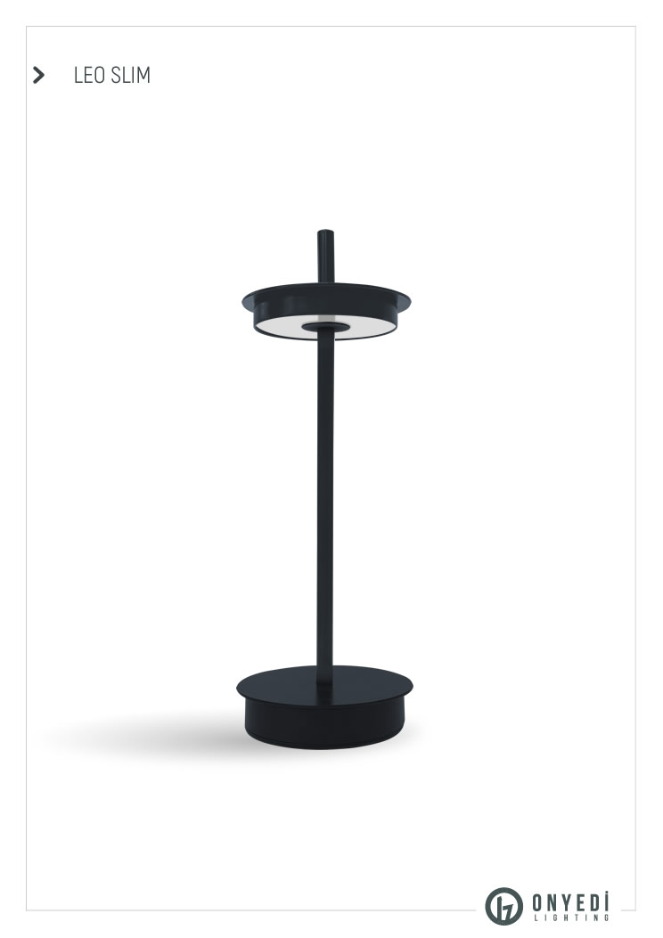Leo Slim Şarjlı Masa Lambası01
