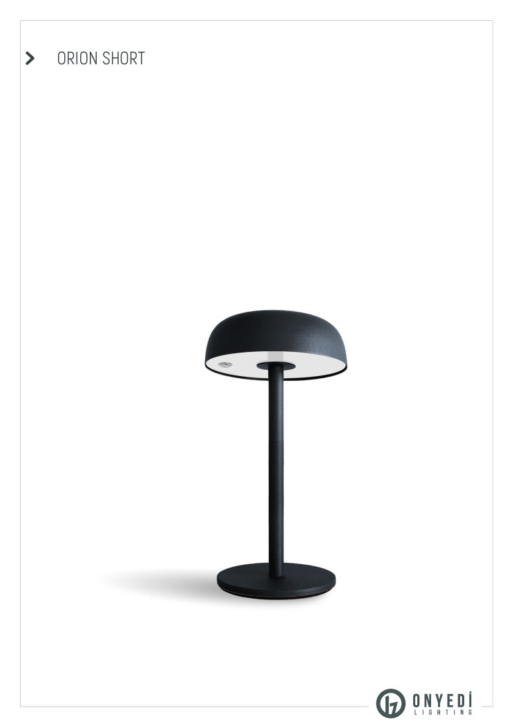 Orion short Şarjlı Masa Lambası01