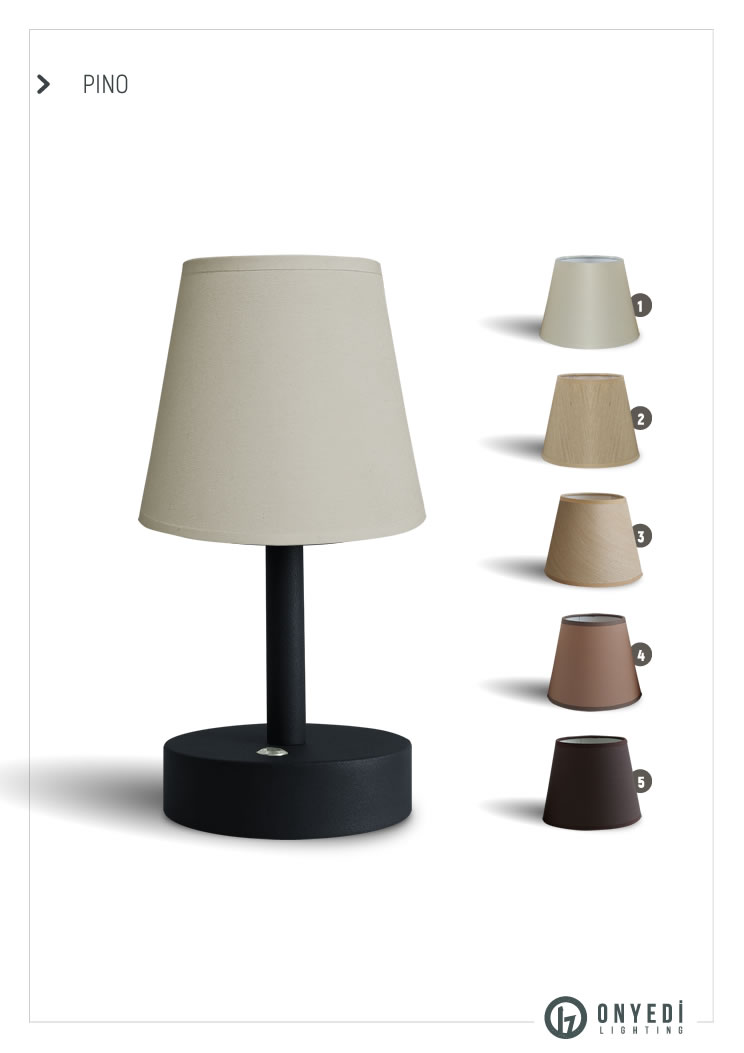 Pino Şarjlı Masa Lambası01