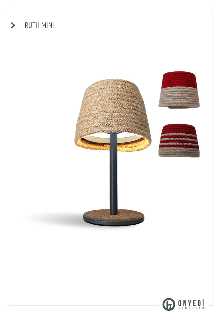 Ruth mini Şarjlı Masa Lambası01