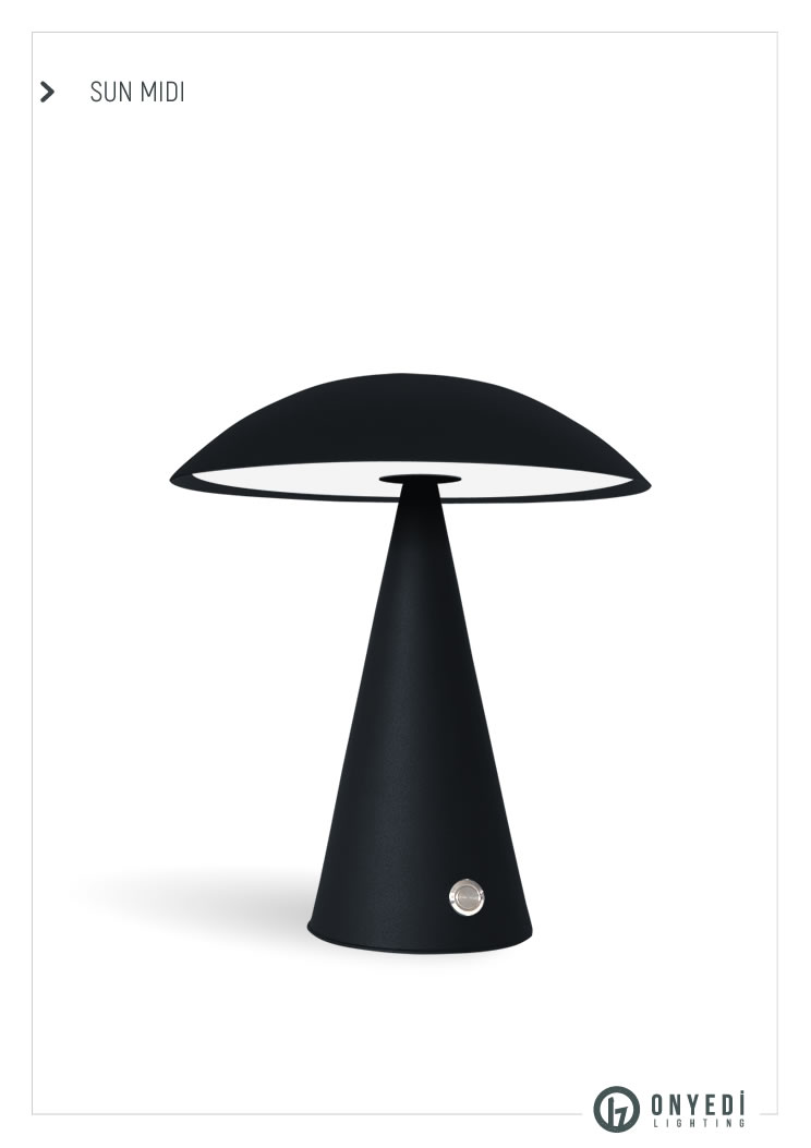 Sun Midi Şarjlı Masa Lambası01