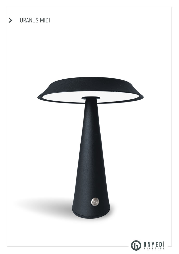 Uranus Midi Şarjlı Masa Lambası