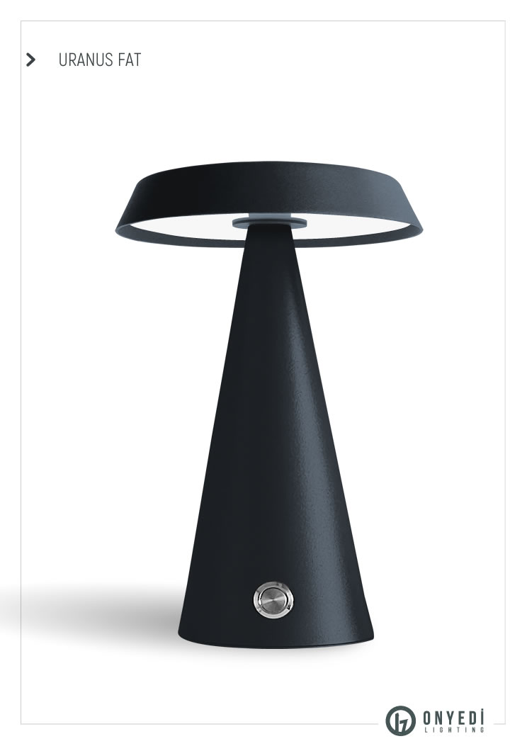 Uranus fat Şarjlı Masa Lambası01