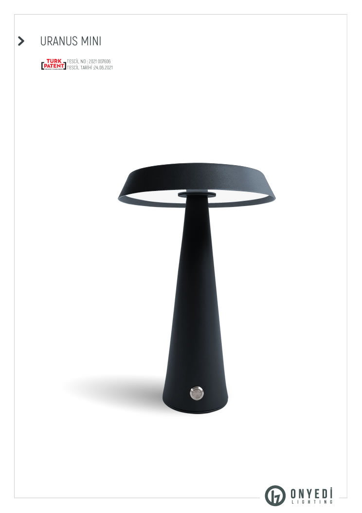 uranus mini Şarjlı Masa Lambası01
