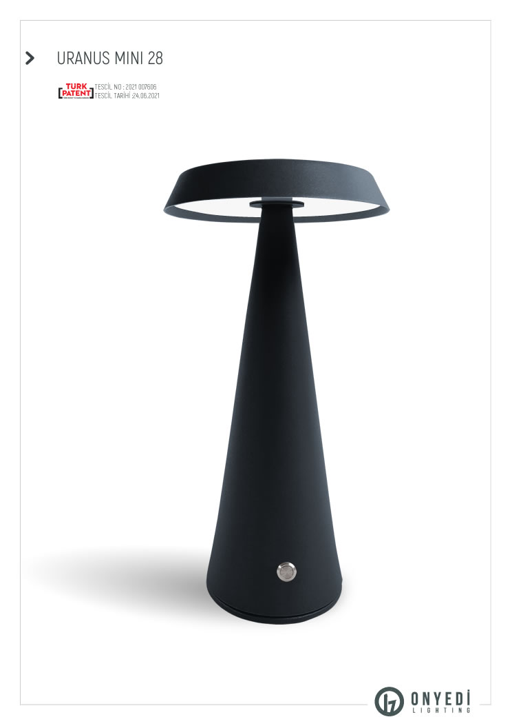 uranus mini28 Şarjlı Masa Lambası01